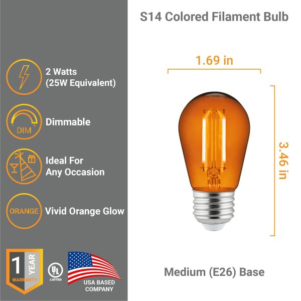LED S14 String Light Bulb - Image 2