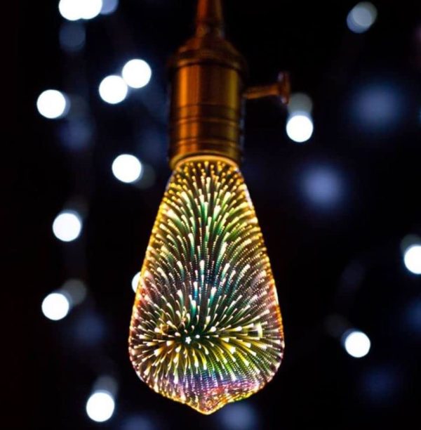 Infinity 3D Fireworks LED Light Bulb - Image 2